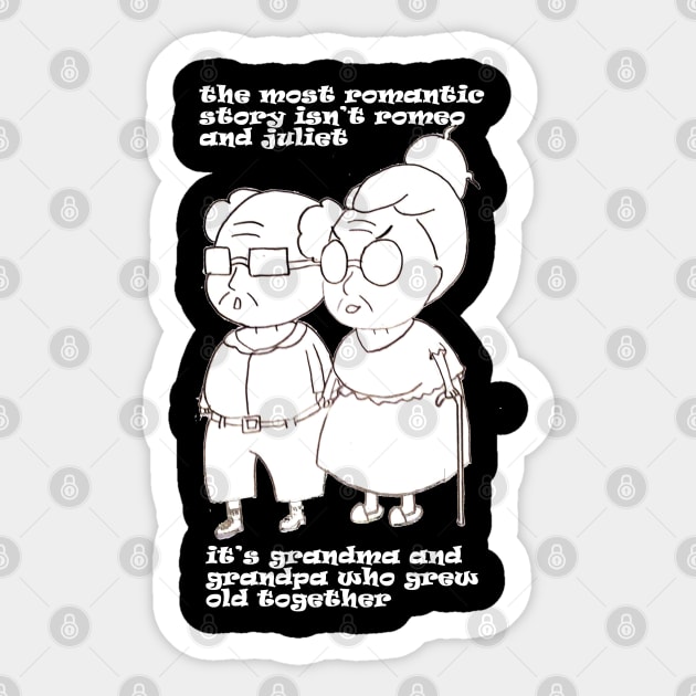 romeo + juliet , not romantic enough Sticker by loulousworld